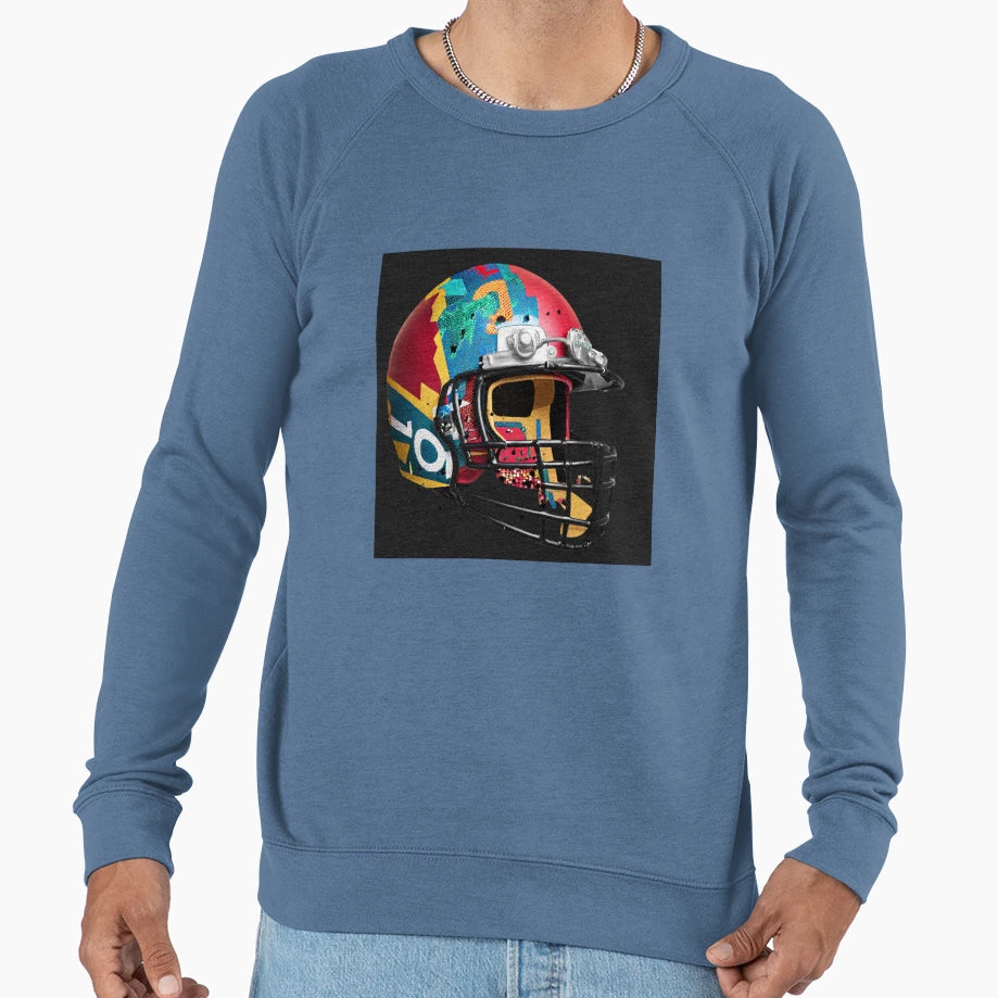 American Football Helmet Sweatshirt - Custom Art Print for Adults - T-Shirt, Sweatshirt, Hoodie