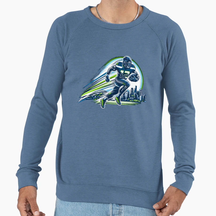 Seattle Football Sweatshirt - Minimalist Print Men Women - T-Shirt, Sweatshirt, Hoodie