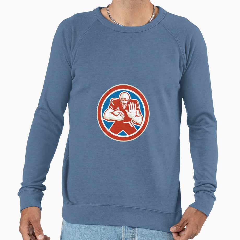 American Football Player Fend Off Sweatshirt - Minimalist Print Unisex - T-Shirt, Sweatshirt, Hoodie