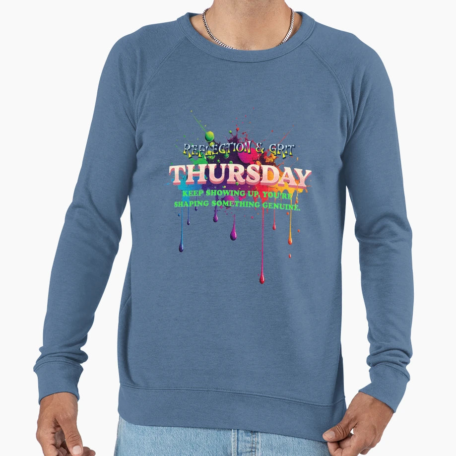 Daily Motivational Thursday Sweatshirt - Fun Novelty Design Men Women - T-Shirt, Sweatshirt, Hoodie