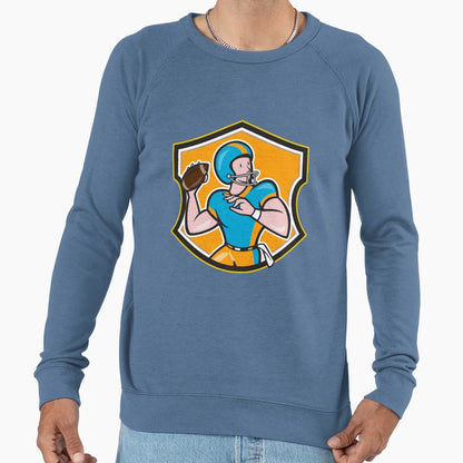 American Football Quarterback Throw Sweatshirt - Fun Novelty Design Unisex - T-Shirt, Sweatshirt, Hoodie
