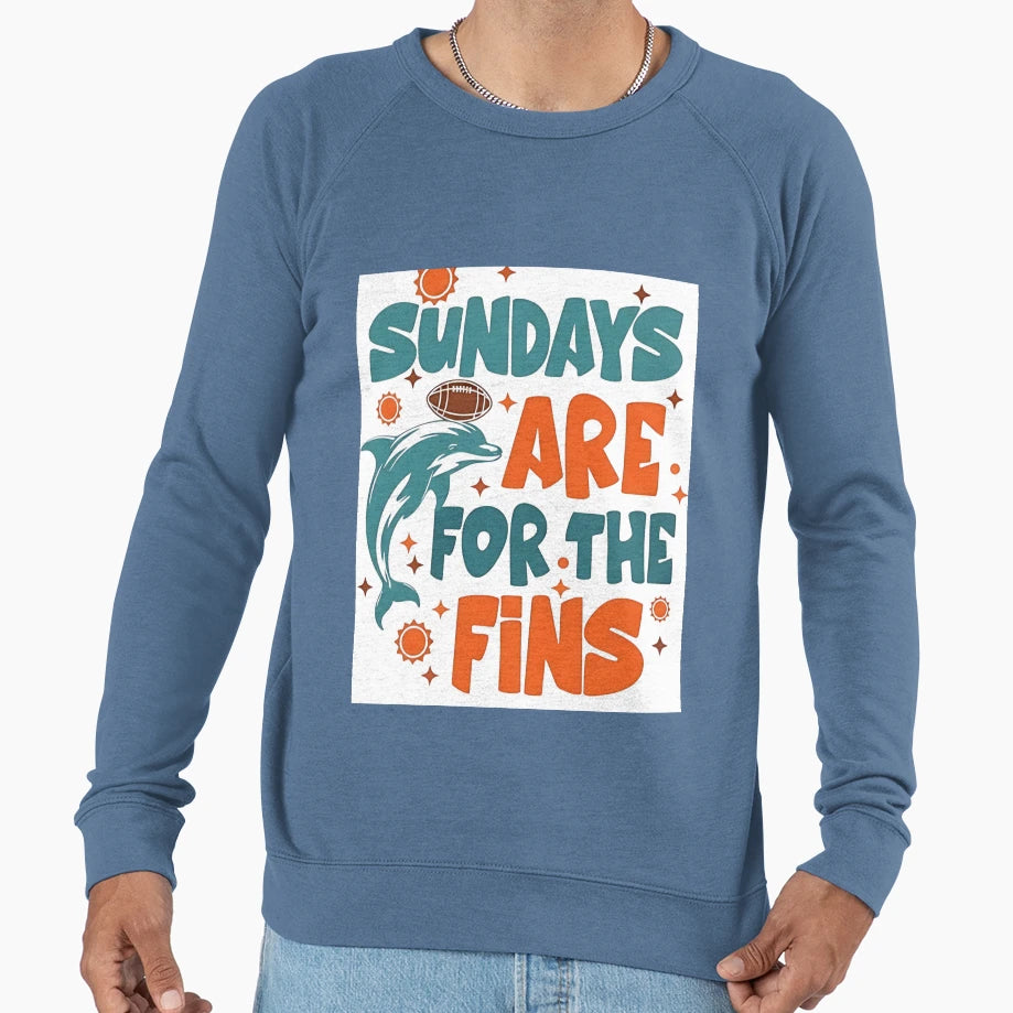 Miami Dolphins Sweatshirt - Fun Novelty Design Unisex - T-Shirt, Sweatshirt, Hoodie