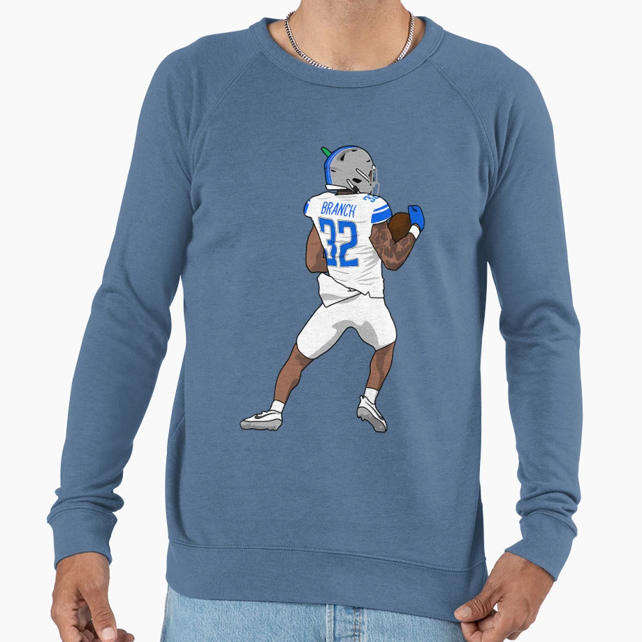 Pick Six Brian Branch Detroit Lions Sweatshirt - Unique Graphic Men Women - T-Shirt, Sweatshirt, Hoodie