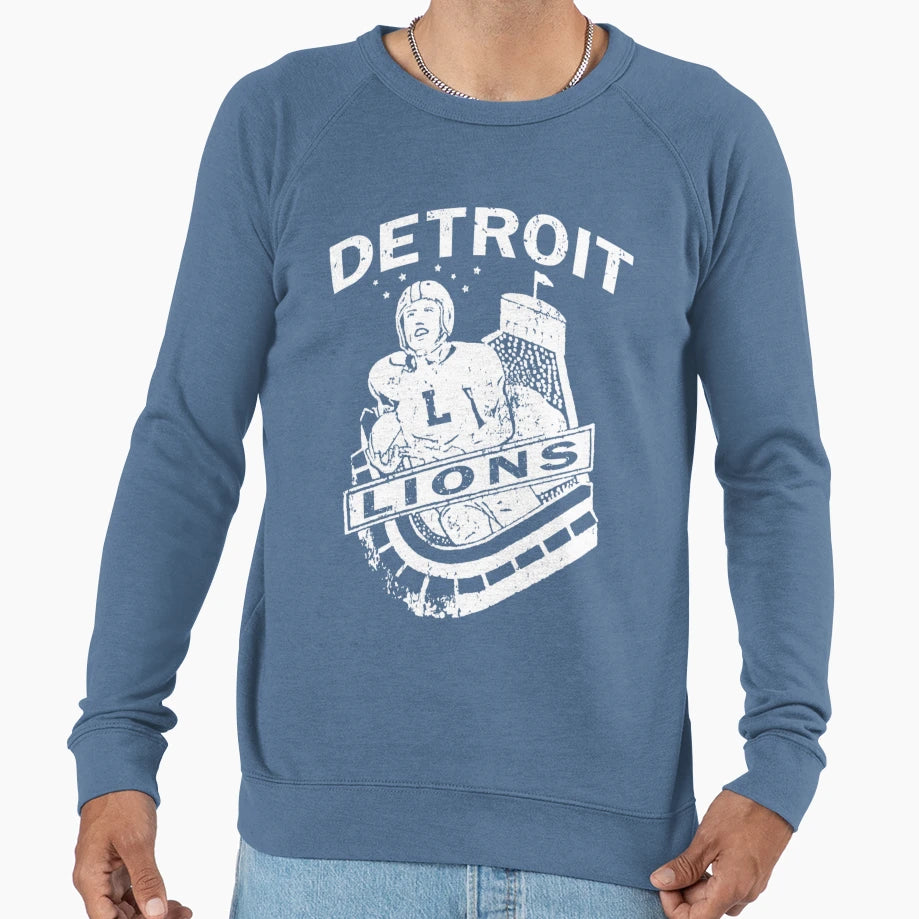 Detroit Lions Football Heritage Sweatshirt - Fun Novelty Design for Adults - T-Shirt, Sweatshirt, Hoodie