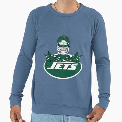 Jets Skull Sweatshirt - Fun Novelty Design for Adults - T-Shirt, Sweatshirt, Hoodie