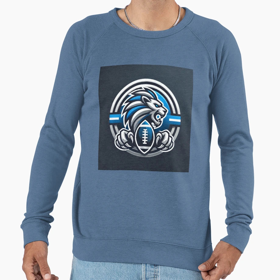Detroit Football Sweatshirt - Minimalist Print Men Women - T-Shirt, Sweatshirt, Hoodie