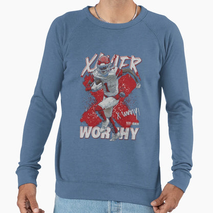 Xavier Worthy Football Action Sweatshirt - Unique Graphic for Adults - T-Shirt, Sweatshirt, Hoodie