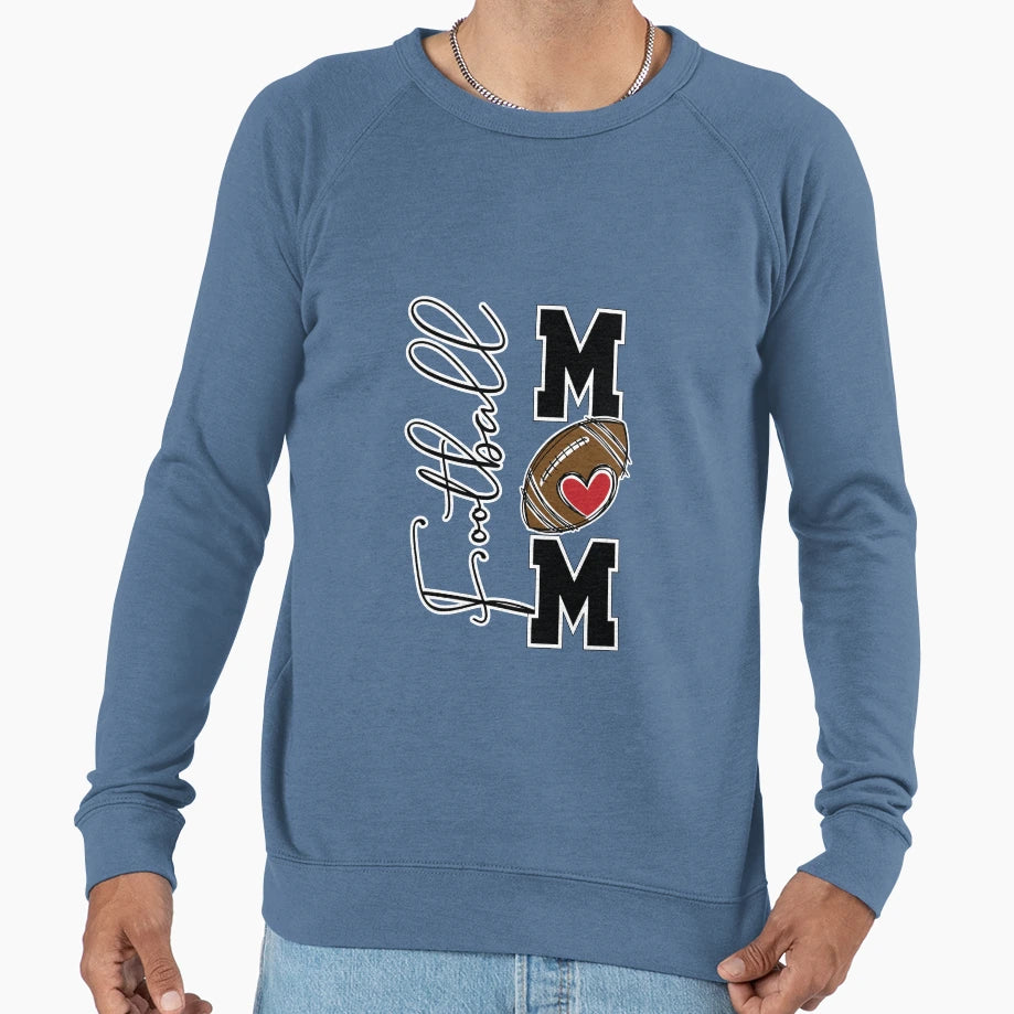 Football Mom Sweatshirt - Custom Art Print Unisex - T-Shirt, Sweatshirt, Hoodie