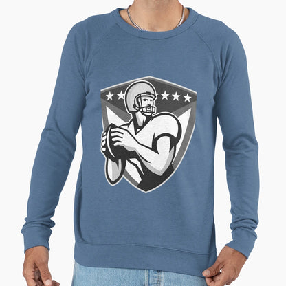 American Football Player Throwing Sweatshirt - Novelty Apparel Men Women - T-Shirt, Sweatshirt, Hoodie