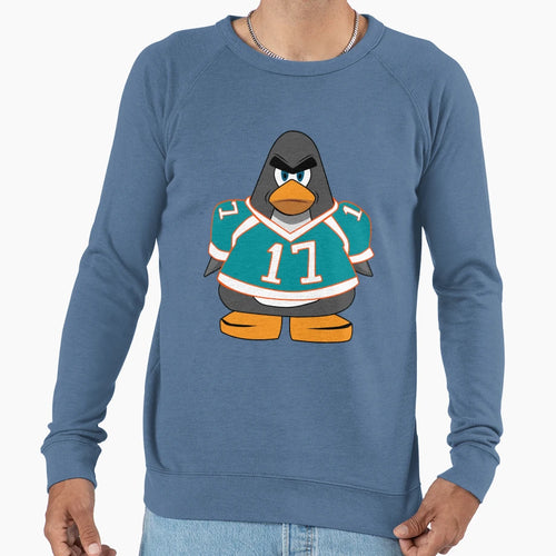 Jaylen Waddle Miami Football Penguin Sweatshirt - Trendy Graphic Men Women - T-Shirt, Sweatshirt, Hoodie