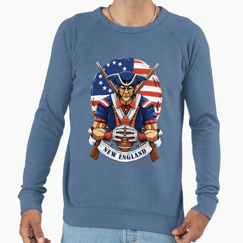 New England Football Colonial Sweatshirt - Trendy Graphic for Adults - T-Shirt, Sweatshirt, Hoodie