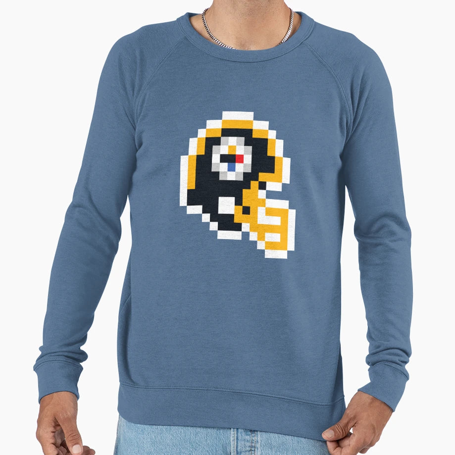 Pittsburgh Steelers 8 Bit Football Sweatshirt - Custom Art Print Men Women - T-Shirt, Sweatshirt, Hoodie