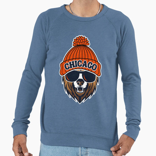 Chicago Bear Beanie Sweatshirt - Fun Novelty Design Unisex - T-Shirt, Sweatshirt, Hoodie