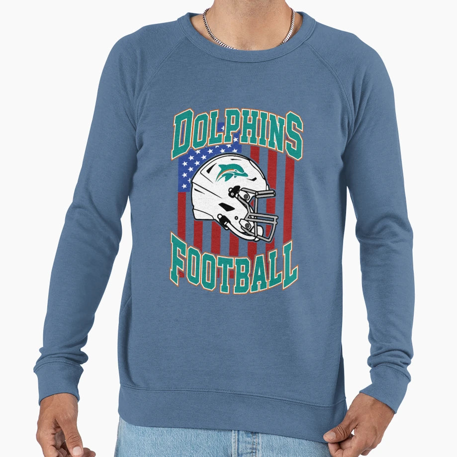 Art Miami Dolphins Sweatshirt - Unique Graphic for Adults - T-Shirt, Sweatshirt, Hoodie