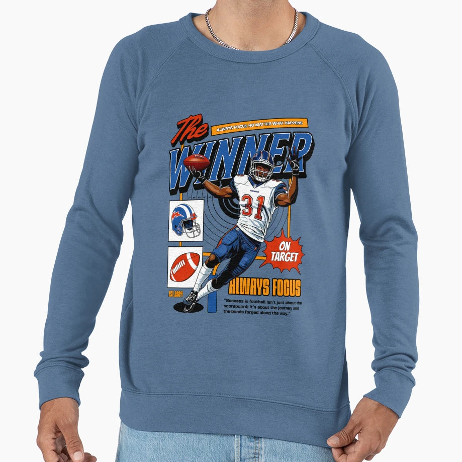 Winner American Football Sweatshirt - Casual Everyday Wear for Adults - T-Shirt, Sweatshirt, Hoodie