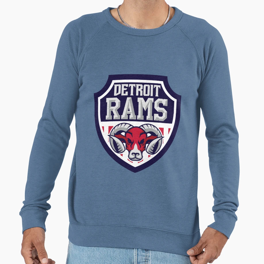 Detroit Rams Sweatshirt - Novelty Apparel Unisex - T-Shirt, Sweatshirt, Hoodie