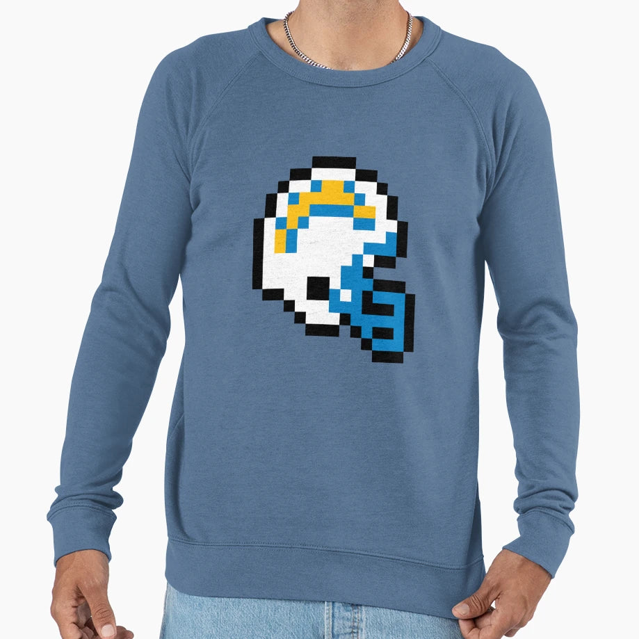 Los Angeles Chargers 8 Bit Sweatshirt - Casual Everyday Wear Unisex - T-Shirt, Sweatshirt, Hoodie