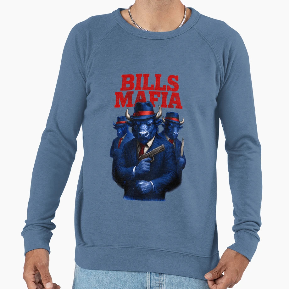 Bills Mafia Gangsters Sweatshirt - Minimalist Print Men Women - T-Shirt, Sweatshirt, Hoodie