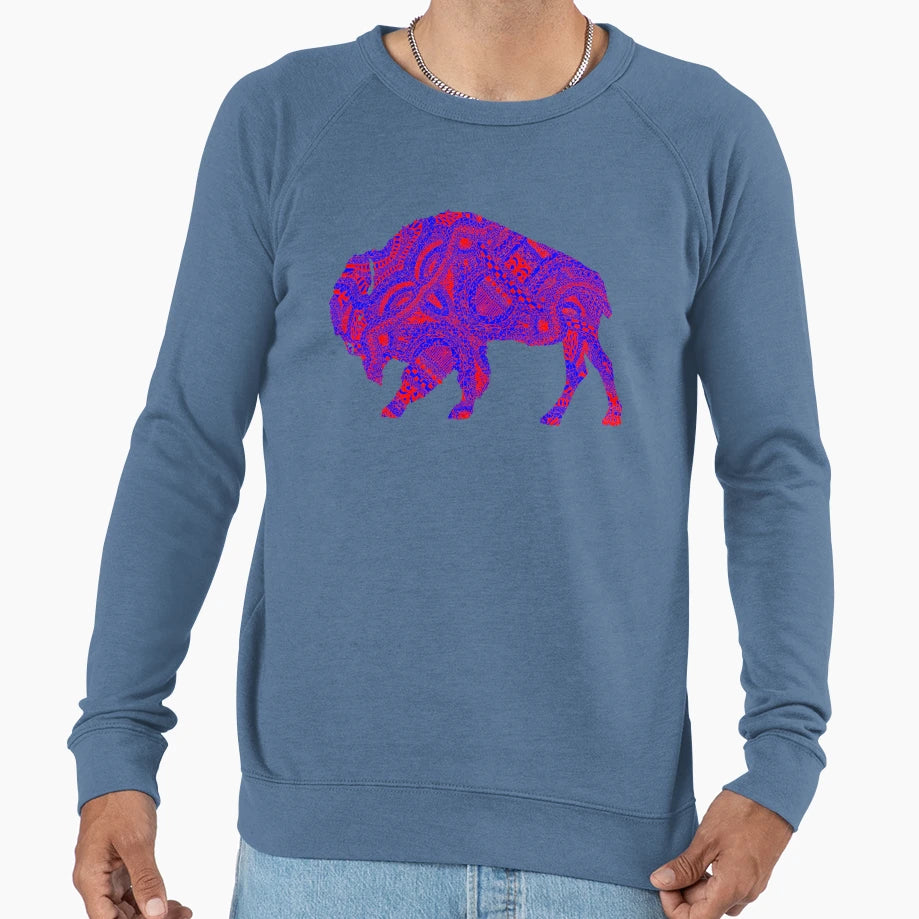 Zentangles Buffalo Sweatshirt - Aesthetic Graphic Unisex - T-Shirt, Sweatshirt, Hoodie