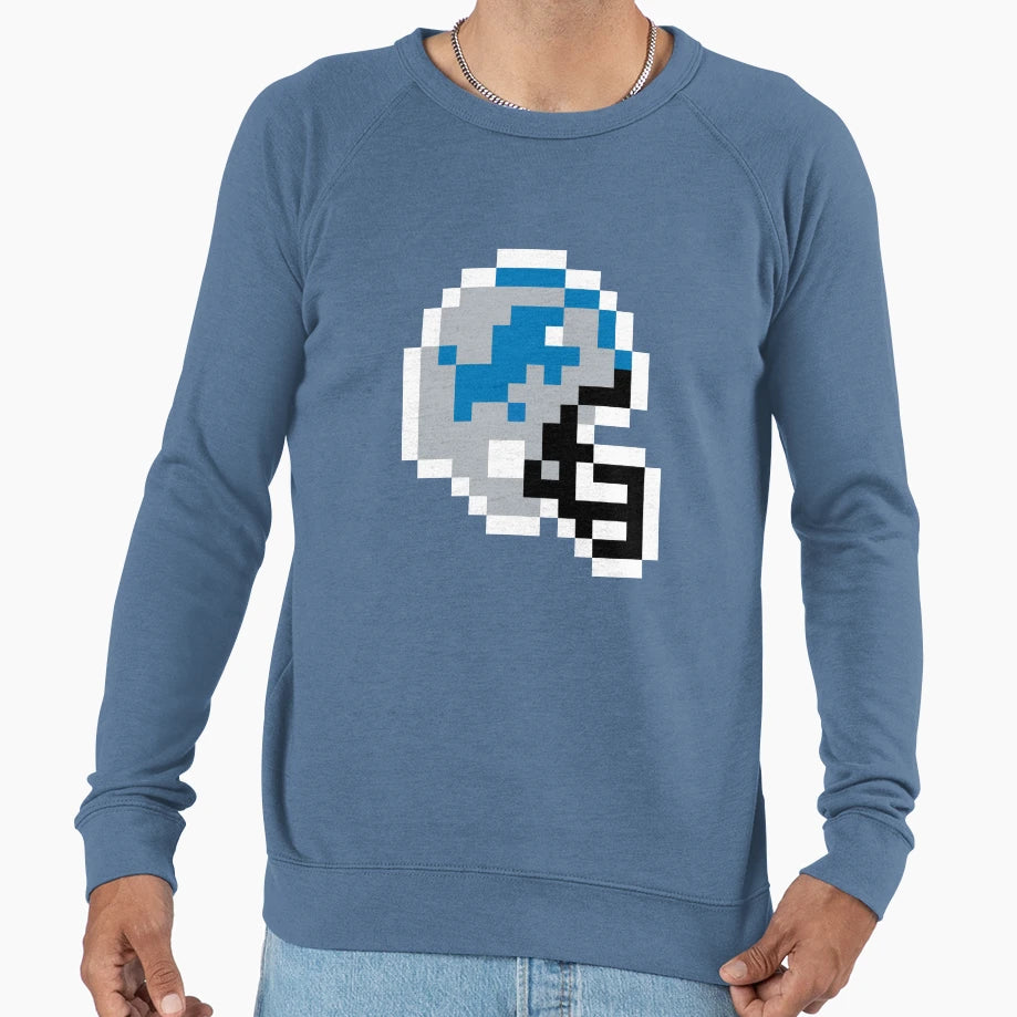Detroit Lions 8 Bit Football Sweatshirt - Custom Art Print Men Women - T-Shirt, Sweatshirt, Hoodie