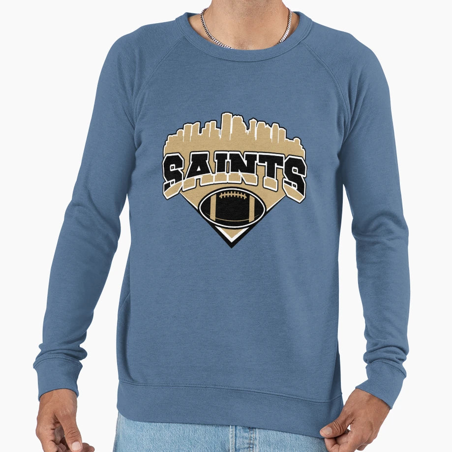 Saints Football Skyline Football Team Sweatshirt - Aesthetic Graphic Unisex - T-Shirt, Sweatshirt, Hoodie