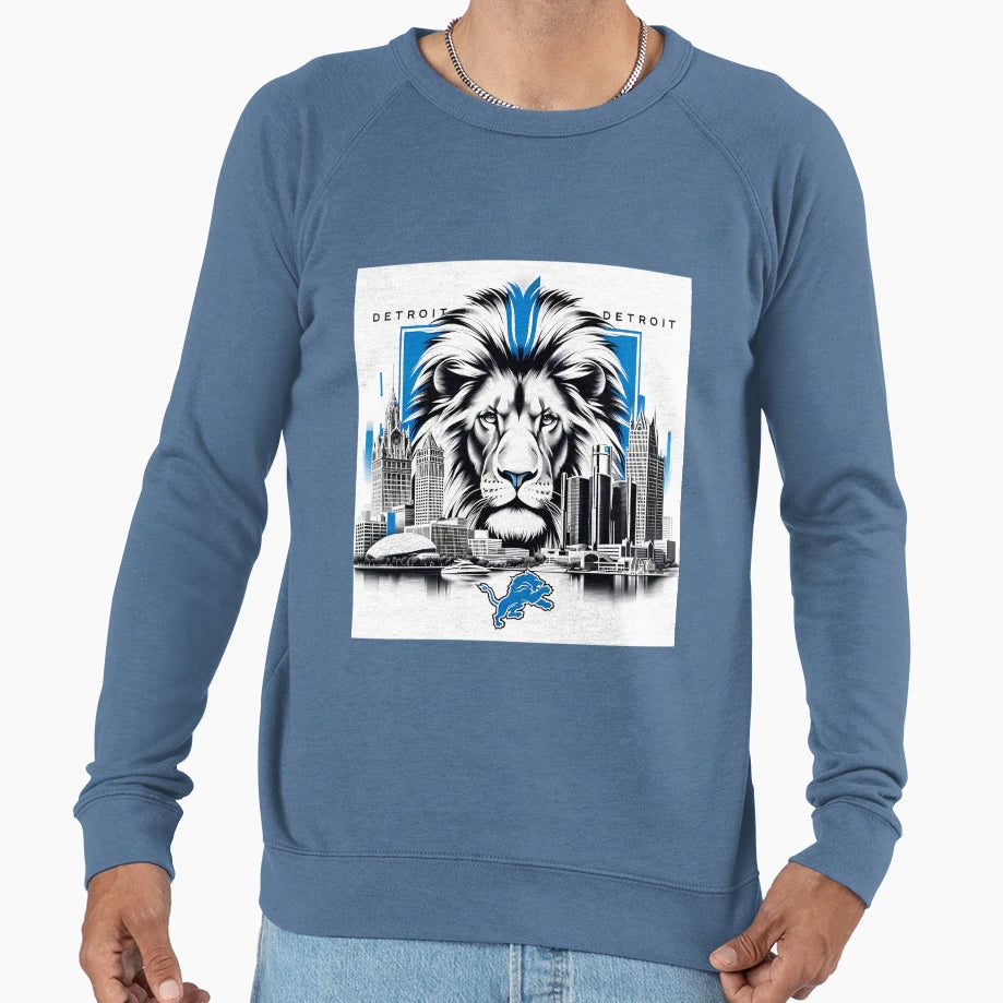 Detroit Lions Artwork Sweatshirt - Novelty Apparel Men Women - T-Shirt, Sweatshirt, Hoodie