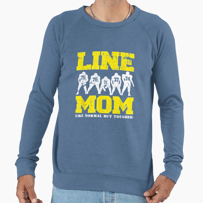 Offensive Lineman Line Mom Sweatshirt - Casual Everyday Wear Men Women - T-Shirt, Sweatshirt, Hoodie