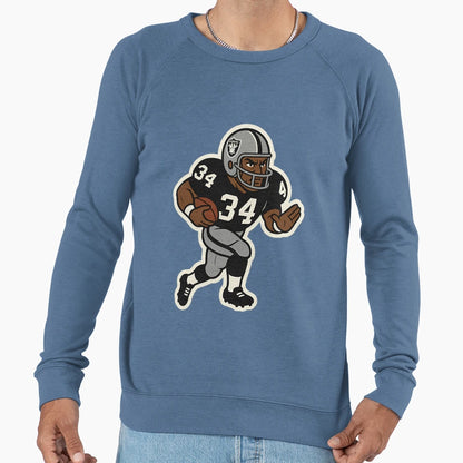 Gridiron Greats Cartoon Tribute Bo Sweatshirt - Aesthetic Graphic Unisex - T-Shirt, Sweatshirt, Hoodie