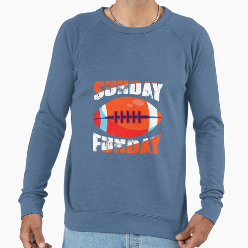 Sunday Funday Football Sport Football Sweatshirt - Novelty Apparel Unisex - T-Shirt, Sweatshirt, Hoodie