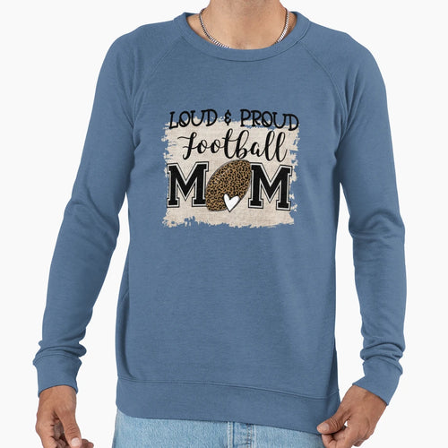 Football Mom Sweatshirt - Graphic Print Men Women - T-Shirt, Sweatshirt, Hoodie