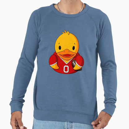 Football Player Rubber Duck Sweatshirt - Minimalist Print Men Women - T-Shirt, Sweatshirt, Hoodie