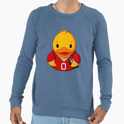 Football Player Rubber Duck Sweatshirt - Minimalist Print Men Women - T-Shirt, Sweatshirt, Hoodie