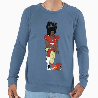 Colin Kaepernick Kneeling Sweatshirt - Trendy Graphic Men Women - T-Shirt, Sweatshirt, Hoodie