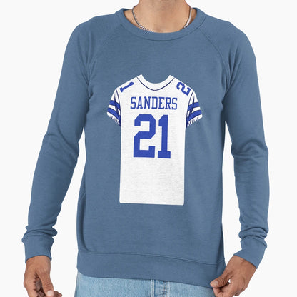 Deion Sanders 21 Jersey Sweatshirt - Streetwear Style for Adults - T-Shirt, Sweatshirt, Hoodie