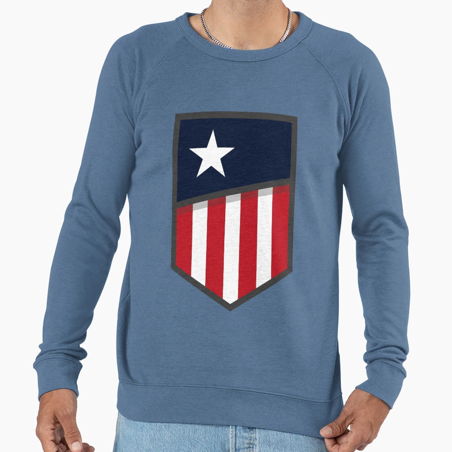 Usa Flag Sweatshirt - Fun Novelty Design for Adults - T-Shirt, Sweatshirt, Hoodie