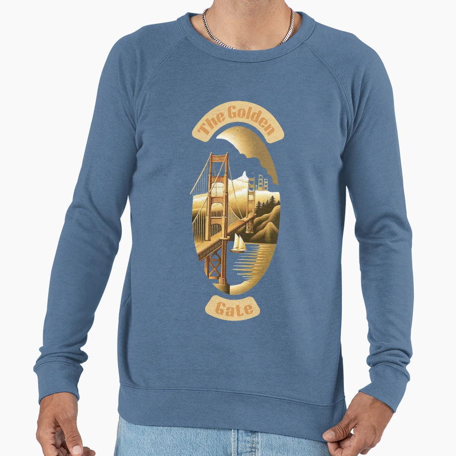 Golden Gate Sweatshirt - Minimalist Print for Adults - T-Shirt, Sweatshirt, Hoodie