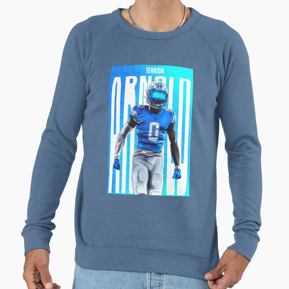 Terrion Arnold Detroit Lions Sweatshirt - Streetwear Style Men Women - T-Shirt, Sweatshirt, Hoodie