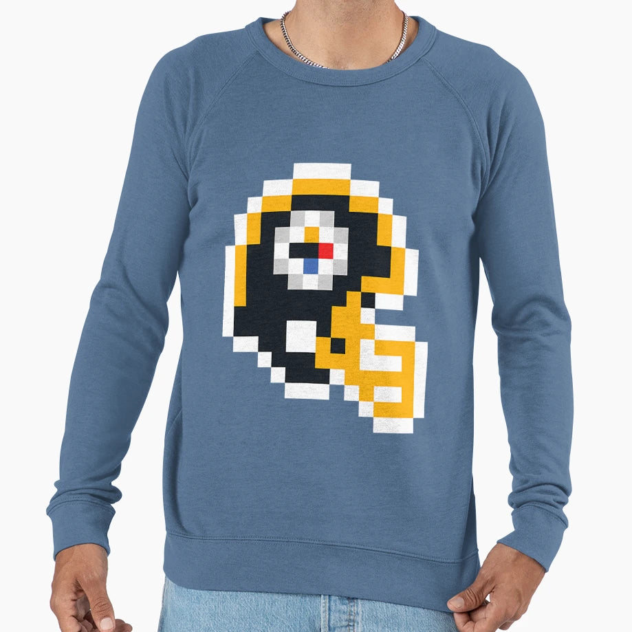 Pittsburgh Steelers 8 Bit Football Sweatshirt - Graphic Print Unisex - T-Shirt, Sweatshirt, Hoodie