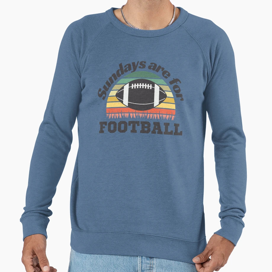 Sundays Are Football Football Sports Sweatshirt - Graphic Print for Adults - T-Shirt, Sweatshirt, Hoodie