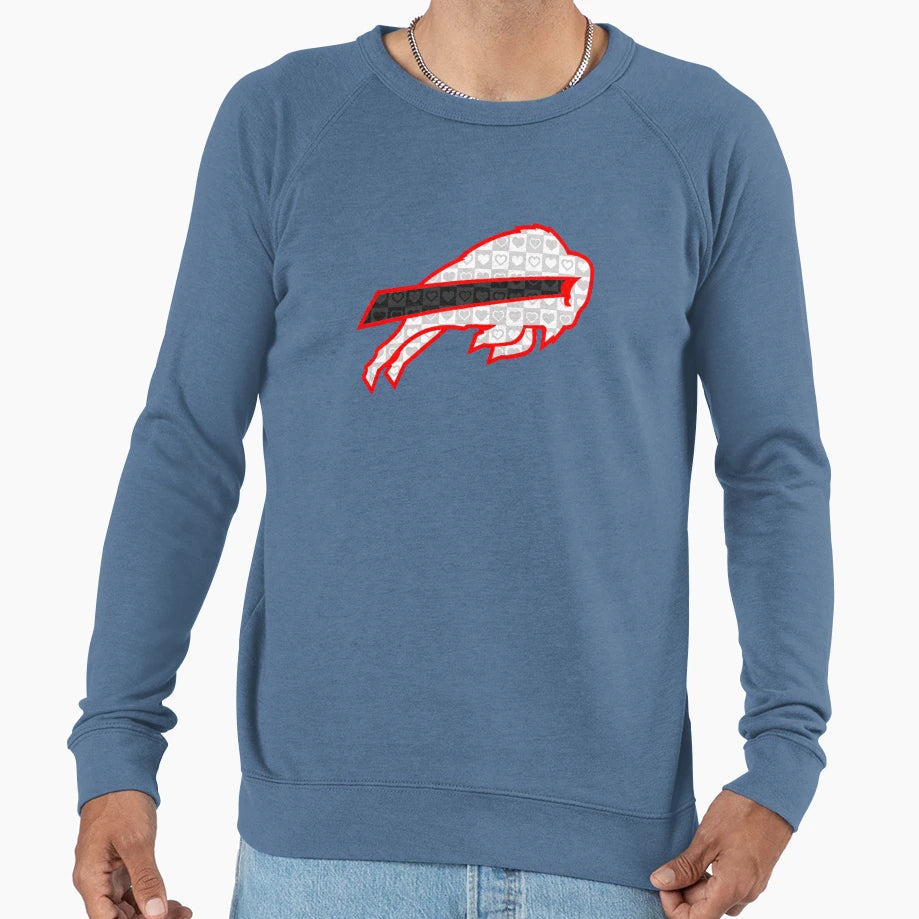 B Mafia Buffalove Wh Bk Rd Sweatshirt - Graphic Print Unisex - T-Shirt, Sweatshirt, Hoodie