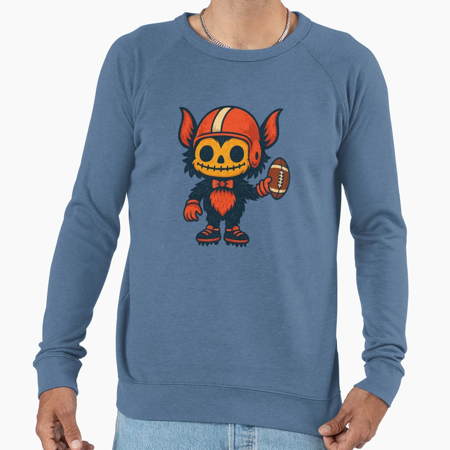 Creepy Football Monster Gothic Sweatshirt - Trendy Graphic for Adults - T-Shirt, Sweatshirt, Hoodie