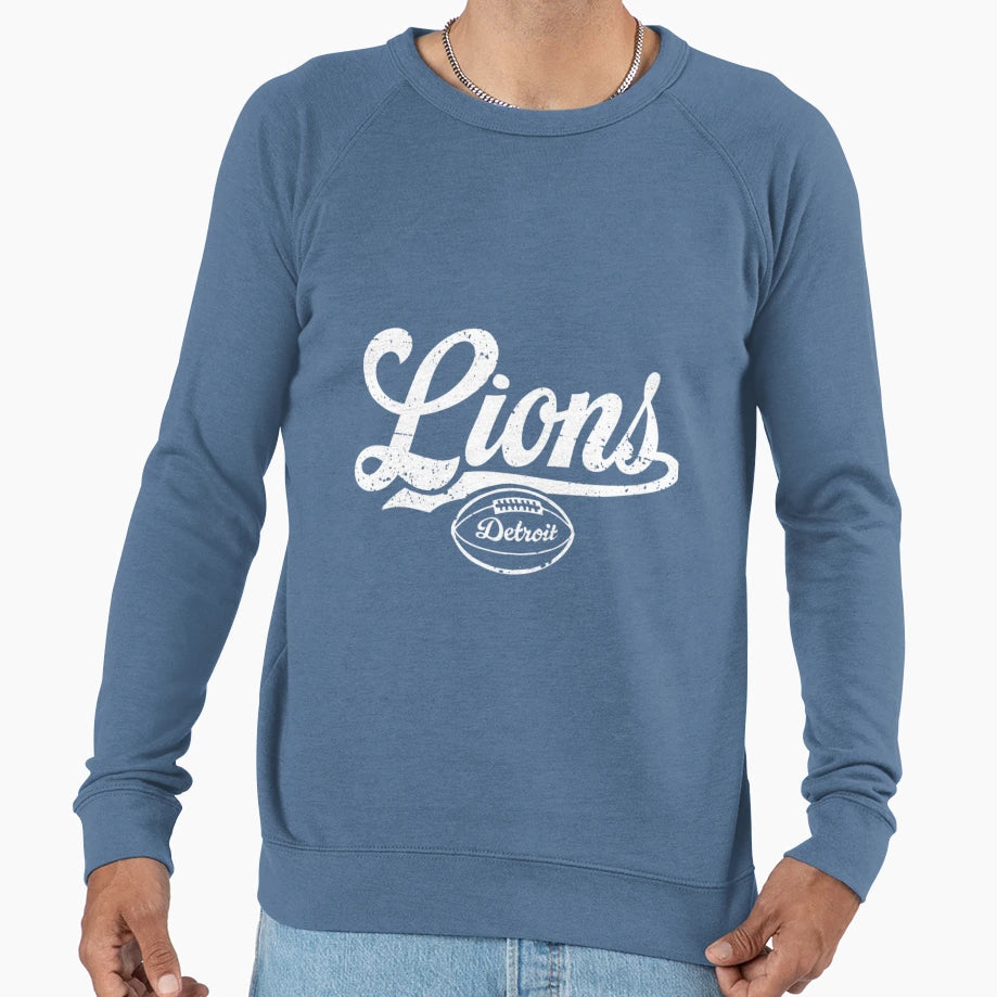 Lions Detroit Football Sweatshirt - Trendy Graphic Unisex - T-Shirt, Sweatshirt, Hoodie