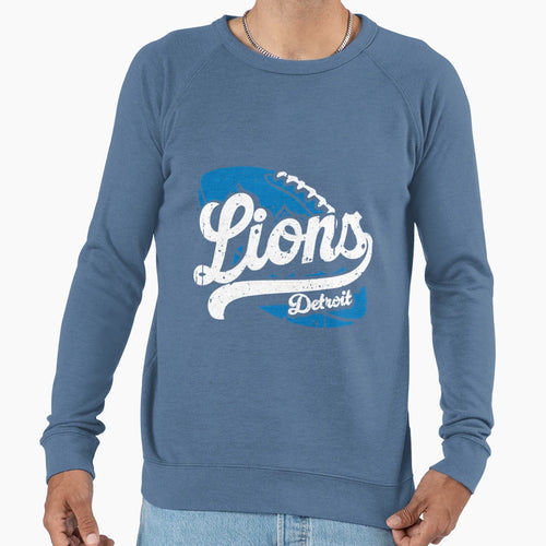 Detroit Lions Football Script Sweatshirt - Fun Novelty Design for Adults - T-Shirt, Sweatshirt, Hoodie