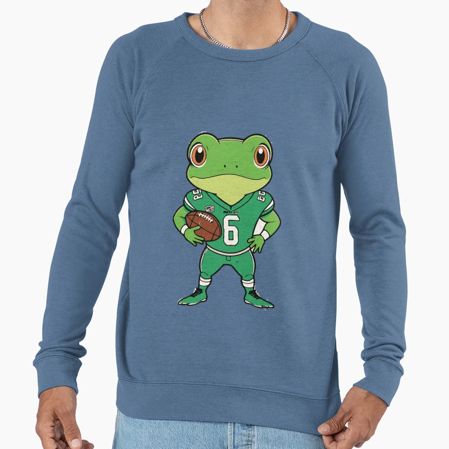 American Football Frog Sweatshirt - Aesthetic Graphic Unisex - T-Shirt, Sweatshirt, Hoodie