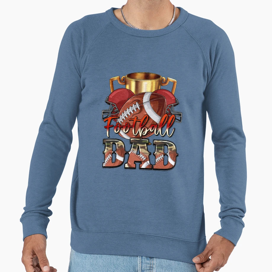 Football Dad Western Sport Lover Sweatshirt - Casual Everyday Wear Unisex - T-Shirt, Sweatshirt, Hoodie