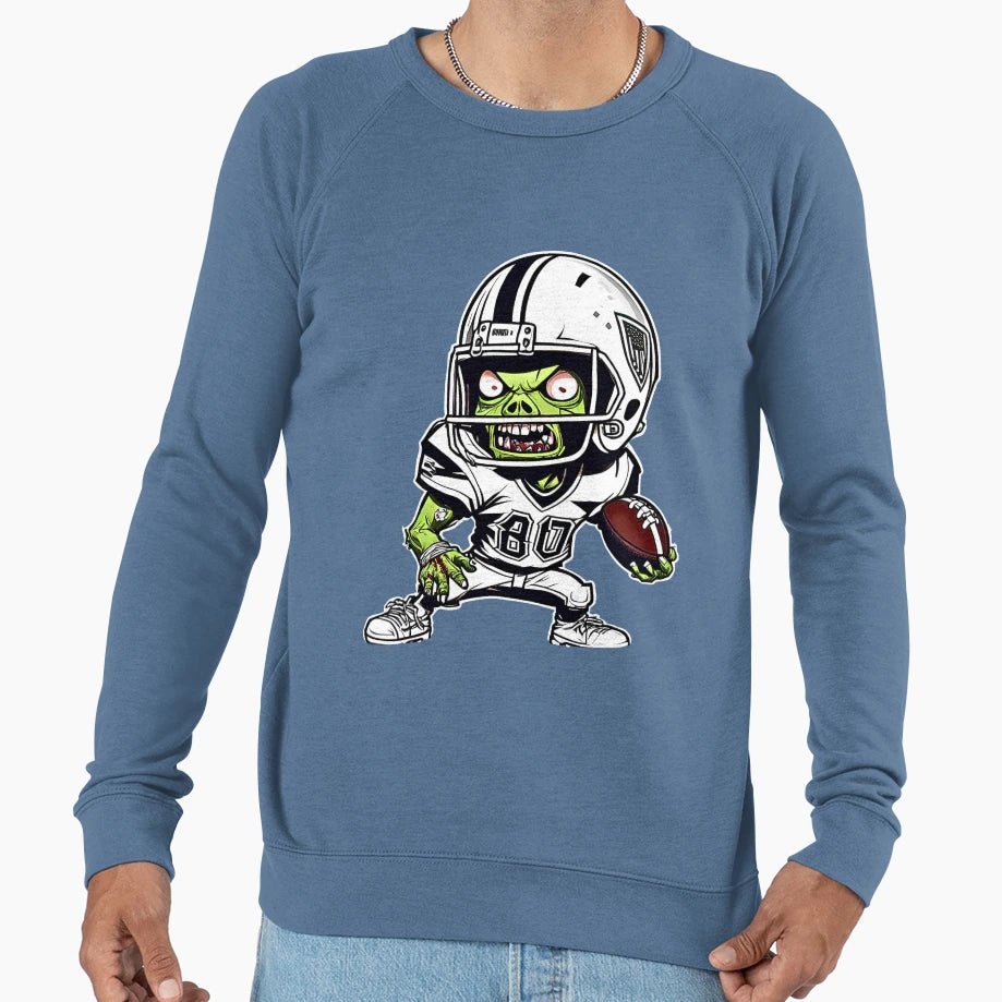Zom B Touchdown Zombie American Sweatshirt - Trendy Graphic Men Women - T-Shirt, Sweatshirt, Hoodie
