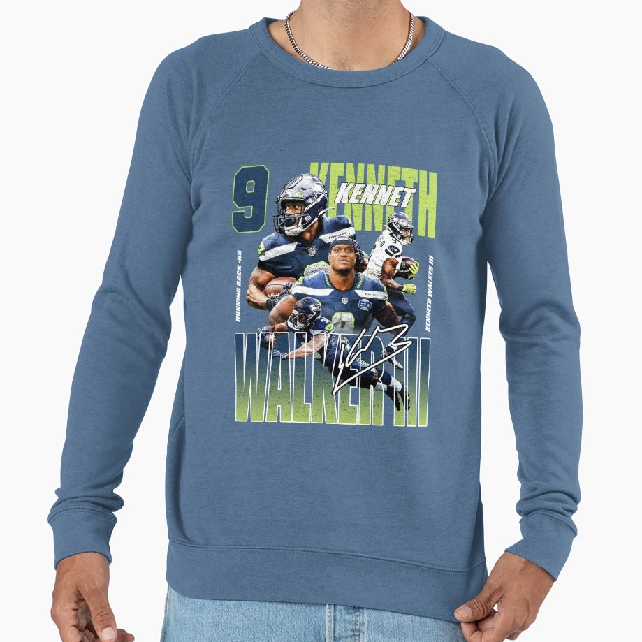 Kenneth Walker Iii Seattle Sweatshirt - Custom Art Print for Adults - T-Shirt, Sweatshirt, Hoodie