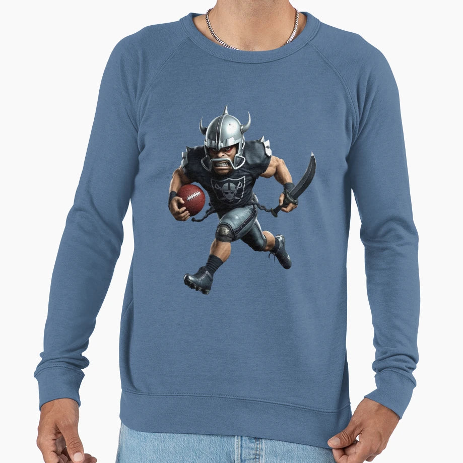 Raiders Warrior Football Sweatshirt - Novelty Apparel Unisex - T-Shirt, Sweatshirt, Hoodie