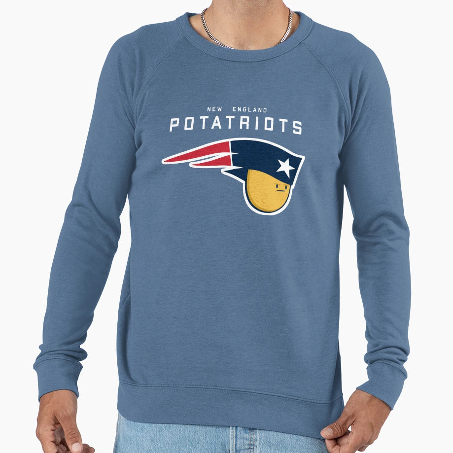 New England Potatriots Sweatshirt - Fun Novelty Design Unisex - T-Shirt, Sweatshirt, Hoodie