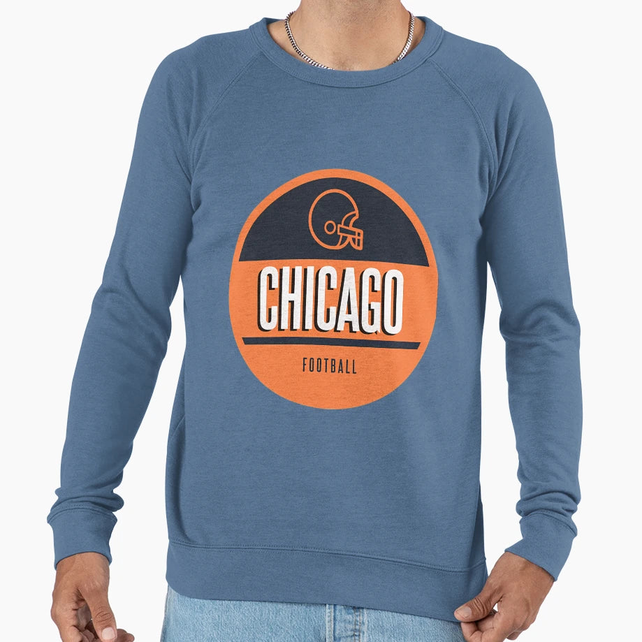 Chicago Football Sweatshirt - Custom Art Print Men Women - T-Shirt, Sweatshirt, Hoodie